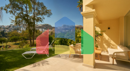 Элегантный таунхаус с 3 спальнями в La Quinta Hills с панорамными видами на гольф-поле.