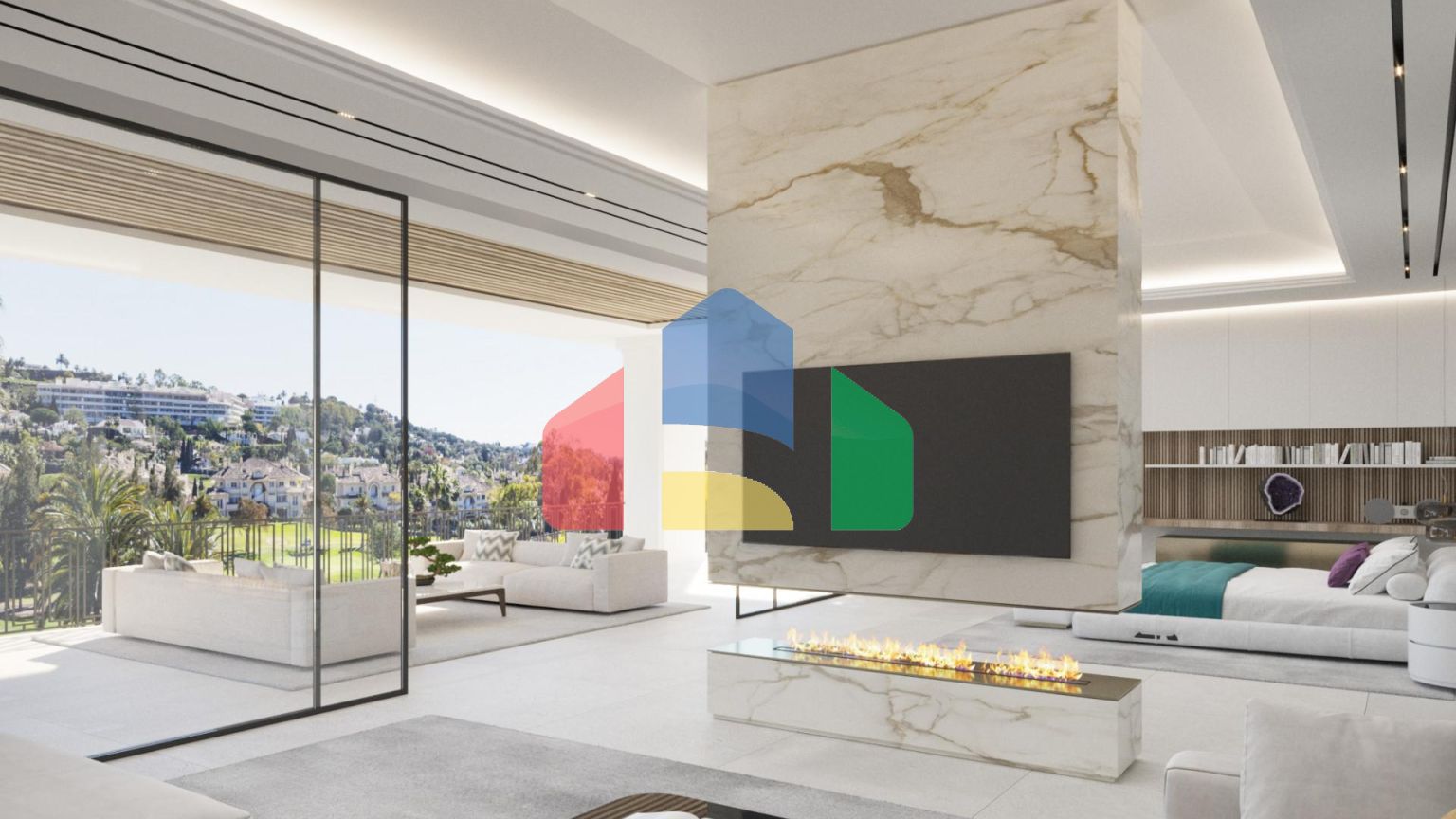 Проекты роскошных вилл с видом на поле для гольфа