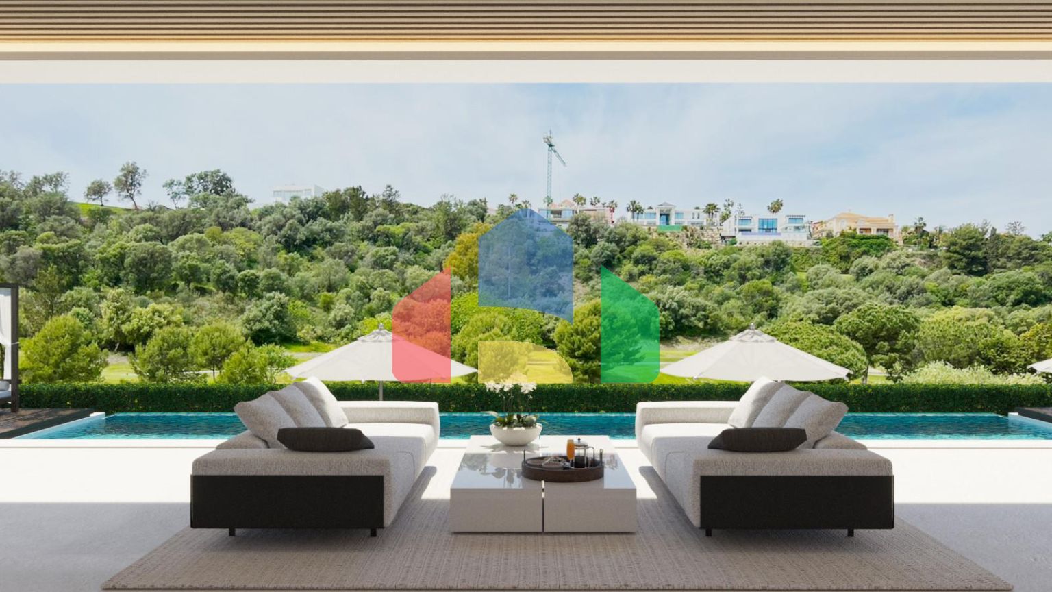 Проекты роскошных вилл с видом на поле для гольфа