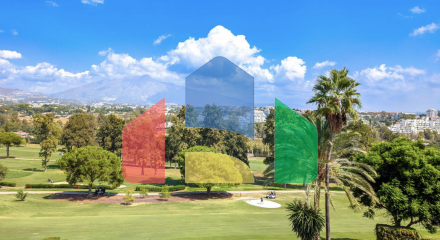 Эксклюзивная квартира с 2мя спальнями и панорамными видами на гольф и на море