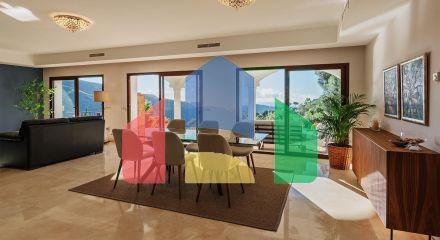 Вилла с панорамным видом на море и горы в Монте-Майор, Бенахавис