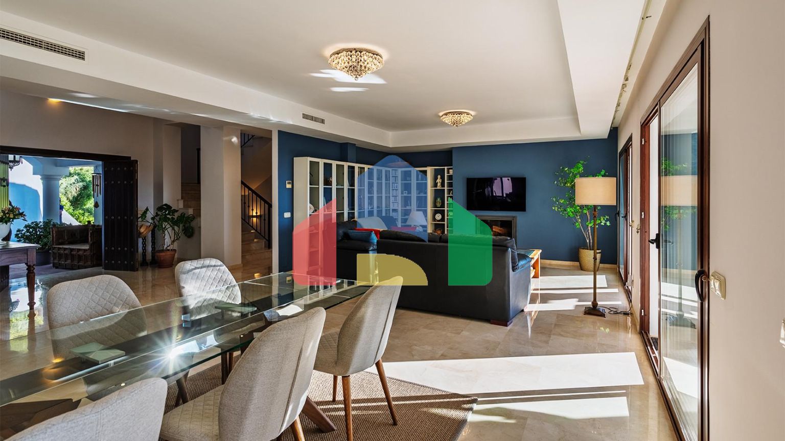 Вилла с панорамным видом на море и горы в Монте-Майор, Бенахавис