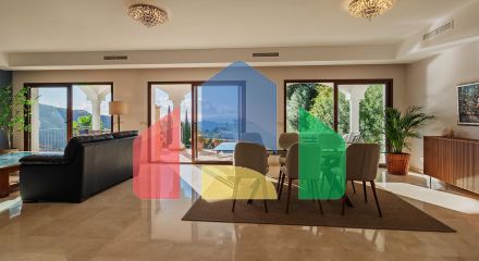 Вилла с панорамным видом на море и горы в Монте-Майор, Бенахавис