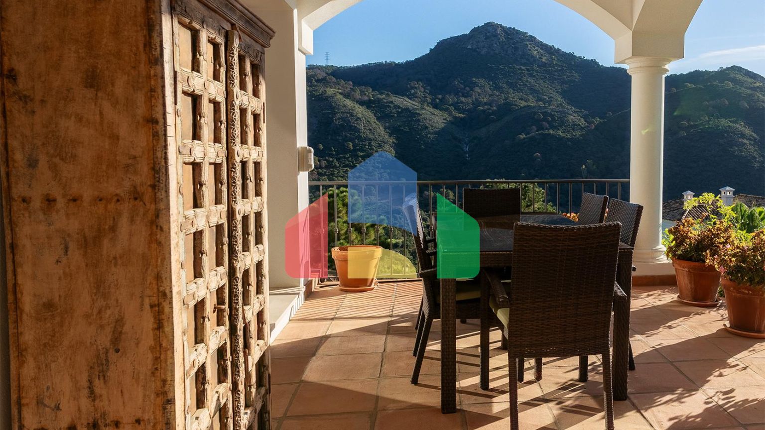 Вилла с панорамным видом на море и горы в Монте-Майор, Бенахавис