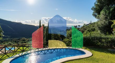 Вилла с панорамным видом на море и горы в Монте-Майор, Бенахавис