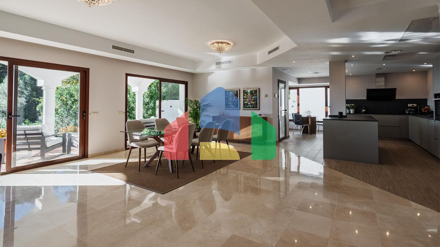 Вилла с панорамным видом на море и горы в Монте-Майор, Бенахавис