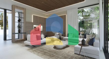 Современные виллы на продажу на берегу моря в Сан-Педро, Марбелья