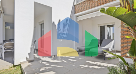 Elegant Garden Apartment with Panoramic Golf Views and Sunset Terrace