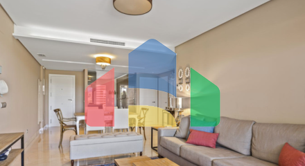 Элегантная квартира с садом, террасой и видом на поле для гольфа