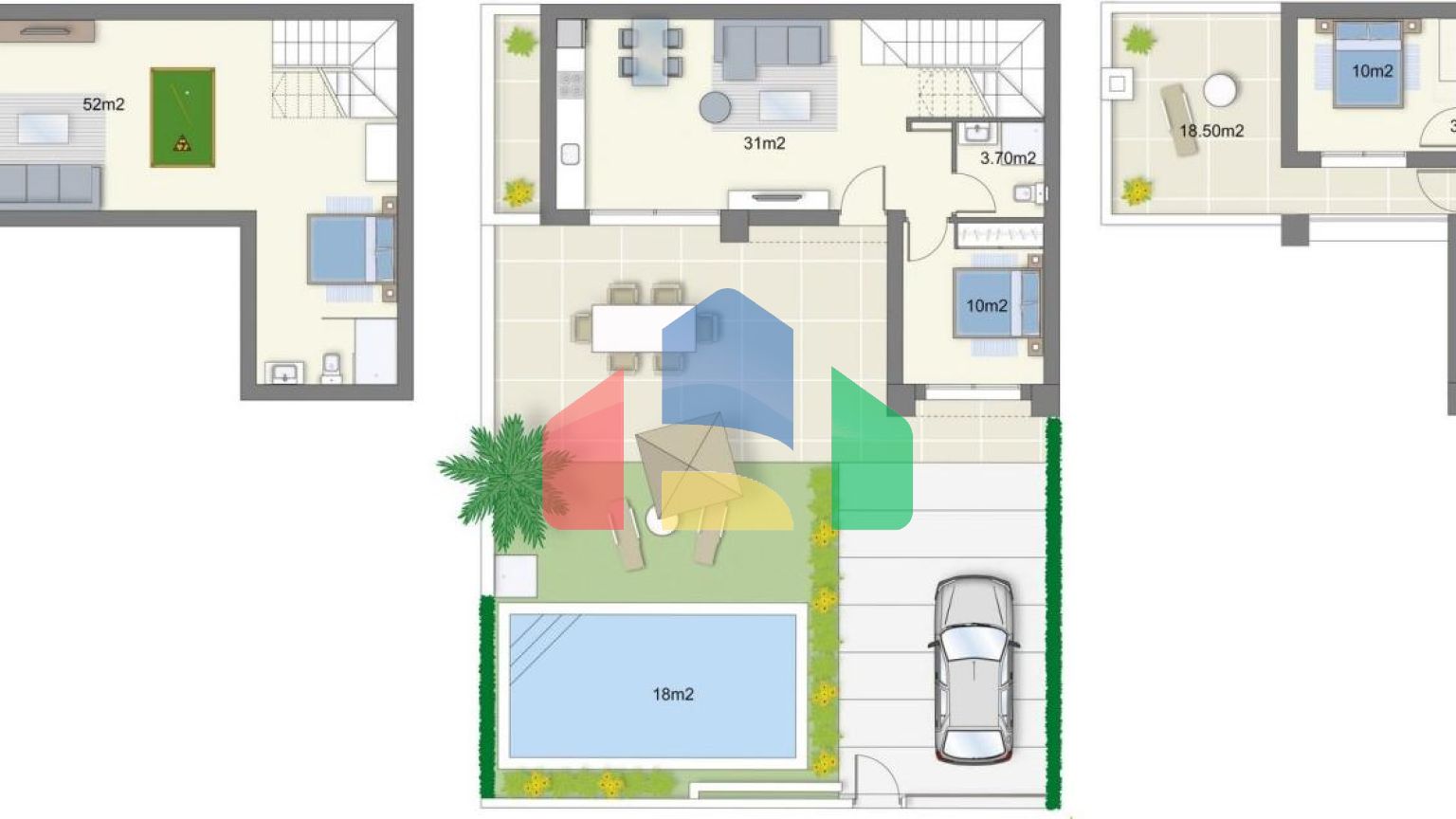 СОВЕРШЕННО НОВЫЕ ВИЛЛЫ В CIUDAD QUESADA !!!