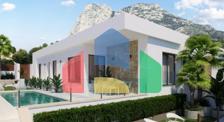 New exclusive design villas with views of the sea and the mountains