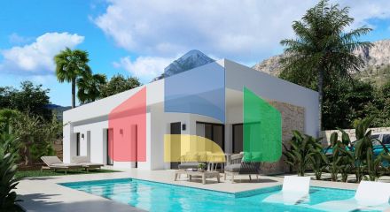 New exclusive design villas with views of the sea and the mountains