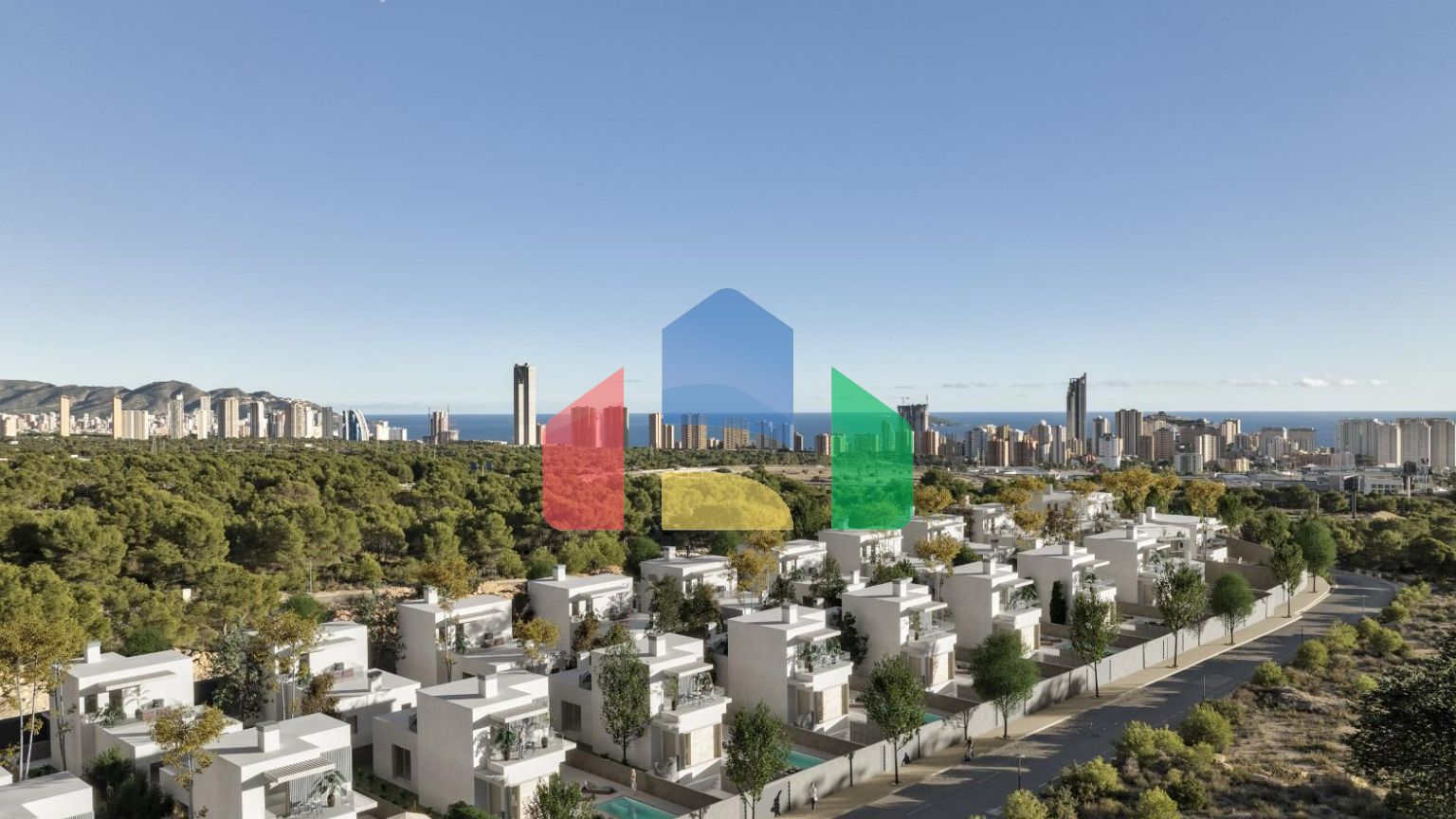 Отдельные виллы авангардного дизайна в Сьерра-Кортине