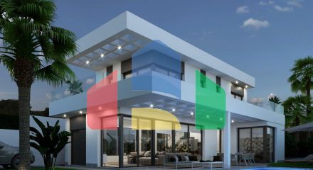 Вилла в уникальном месте и видами на море в Финестрате