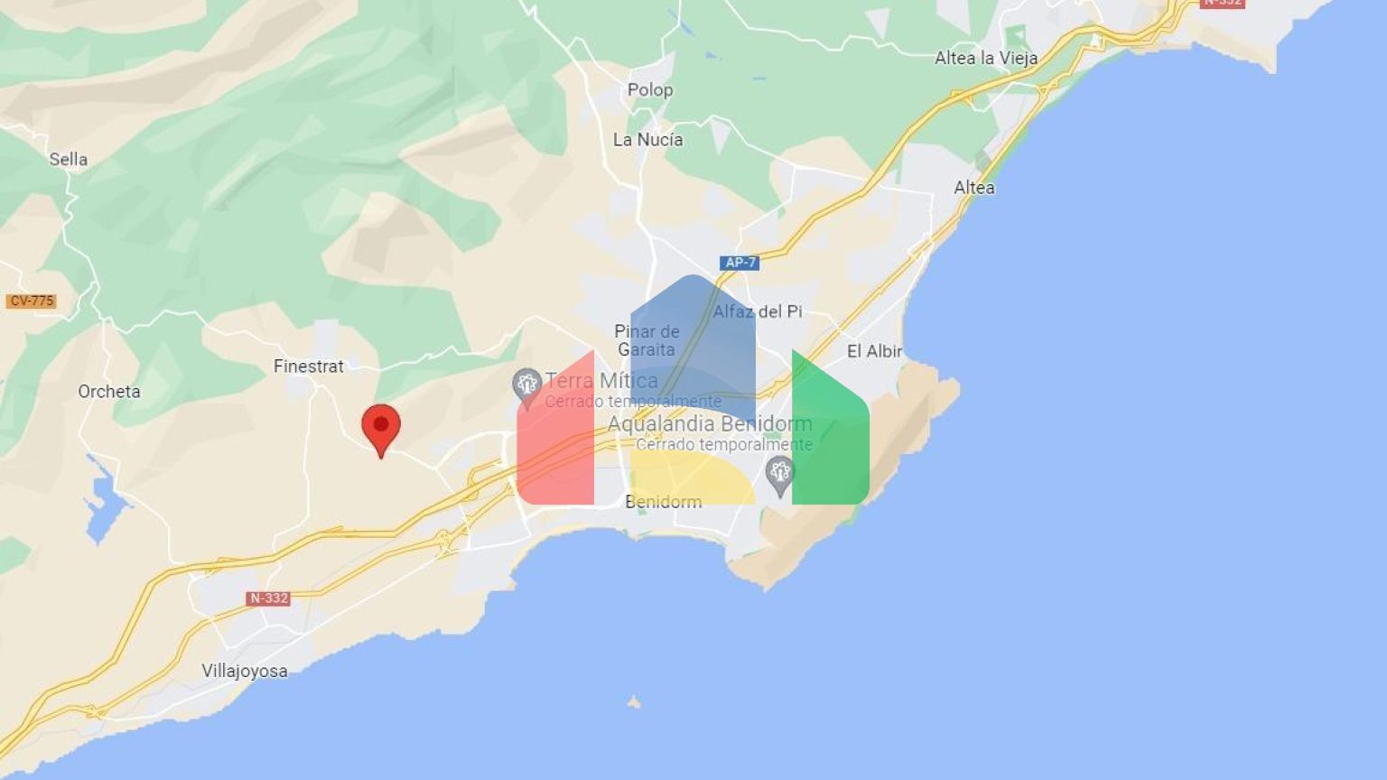 Квартиры с большими террасами в Балкон де Финестрат