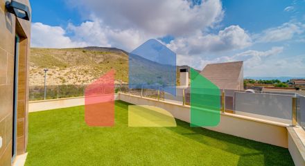 Современная вилла с видом на море из всех комнат в Balcón de Finestrat