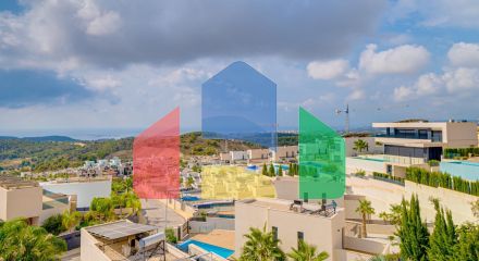 Современная вилла с видом на море из всех комнат в Balcón de Finestrat