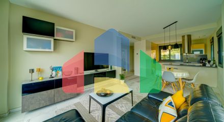 Современная вилла с видом на море из всех комнат в Balcón de Finestrat