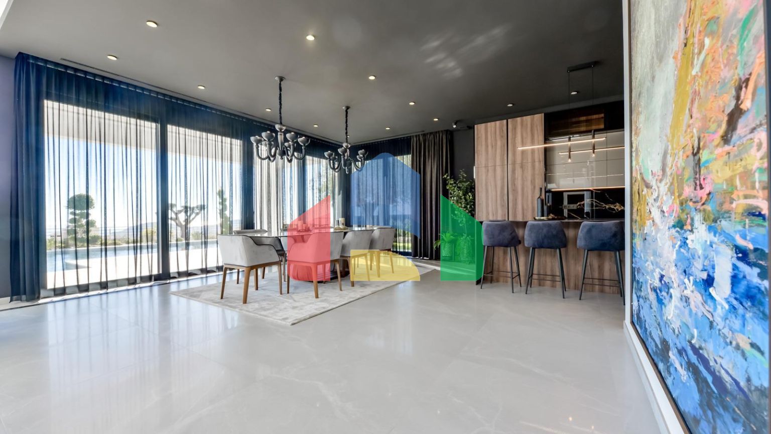 НОВАЯ РОСКОШНАЯ ВИЛЛА В ФИНЕСТРАТЕ С ВИДОМ НА МОРЕ