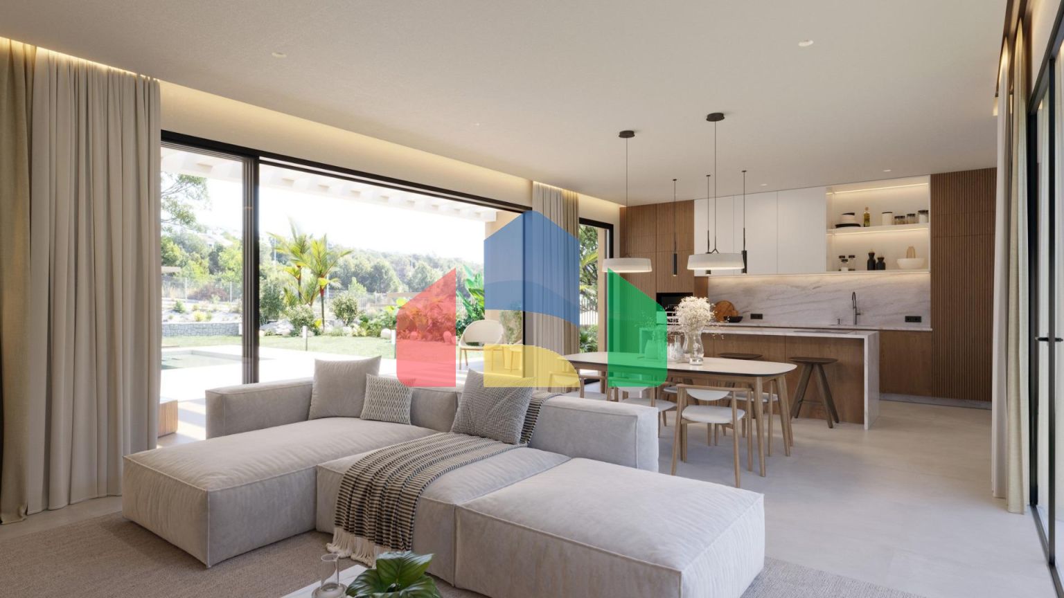 Современные одноэтажные виллы с частным бассейном в Финестрате – спокойствие и жизнь на побережье