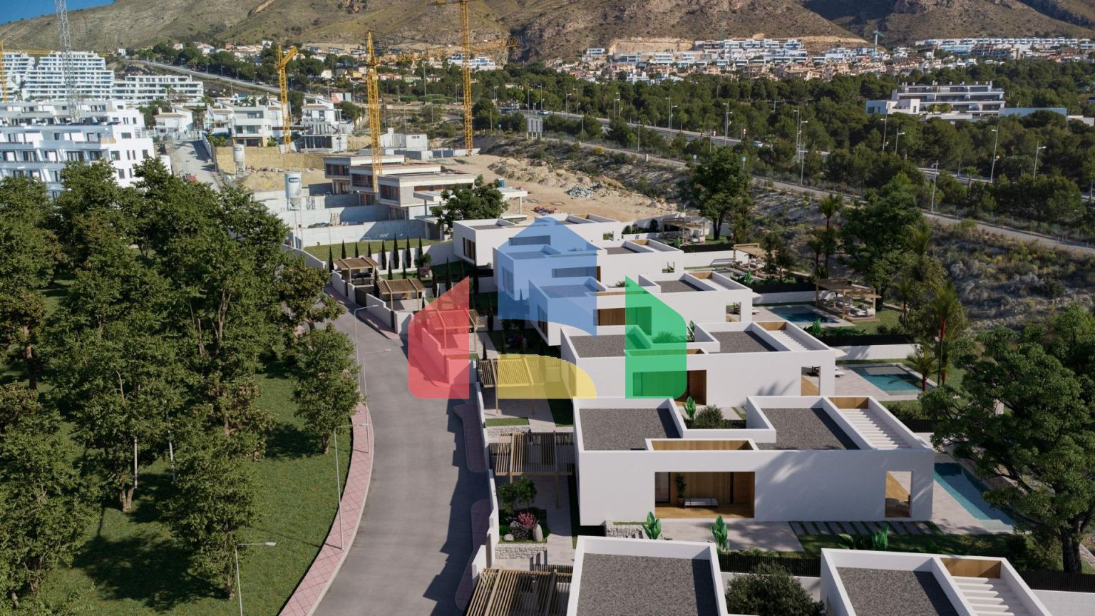 Современные одноэтажные виллы с частным бассейном в Финестрате – спокойствие и жизнь на побережье