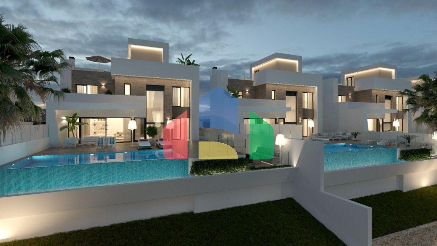 РОСКОШНЫЕ НОВЫЕ ВИЛЛЫ В ФИНЕСТРАТЕ С ВИДОМ НА МОРЕ