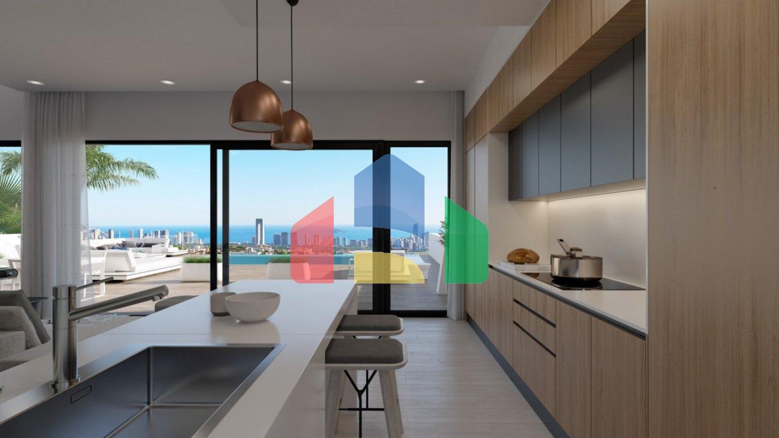 РОСКОШНЫЕ НОВЫЕ ВИЛЛЫ В ФИНЕСТРАТЕ С ВИДОМ НА МОРЕ