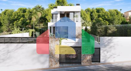 Роскошные виллы новой постройки, состоящие из 11 отдельных вилл в Финестрате