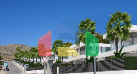 Вилла в уникальном месте и видами на море в Финестрате