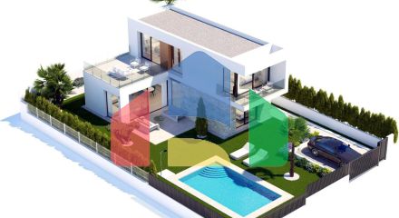 Роскошные виллы новой постройки в Сьерра-Кортина, Финестрат