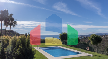 Квартира с 2 спальнями и 2 ванными комнатами с потрясающим видом на море.