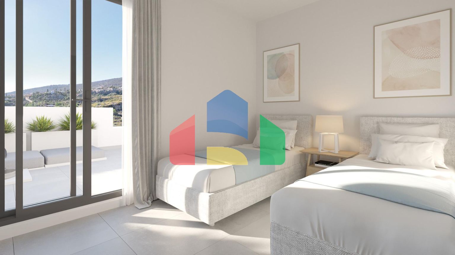 Таунхаус с 4- спальнями в новом жилом комплексе в Манильве