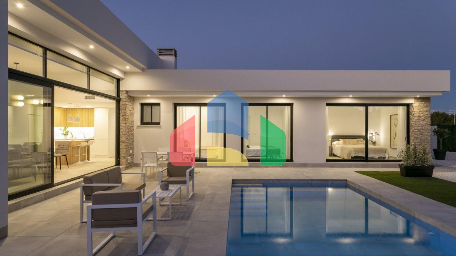 СОВРЕМЕННЫЕ ВИЛЛЫ В КАЛАСПАРРЕ С ЧАСТНЫМ БАССЕЙНОМ !!!