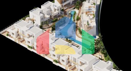 Новые виллы и бунгало всего в 250 метрах от пляжа в Мар-де-Пульпи