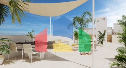 Новые виллы и бунгало всего в 250 метрах от пляжа в Мар-де-Пульпи