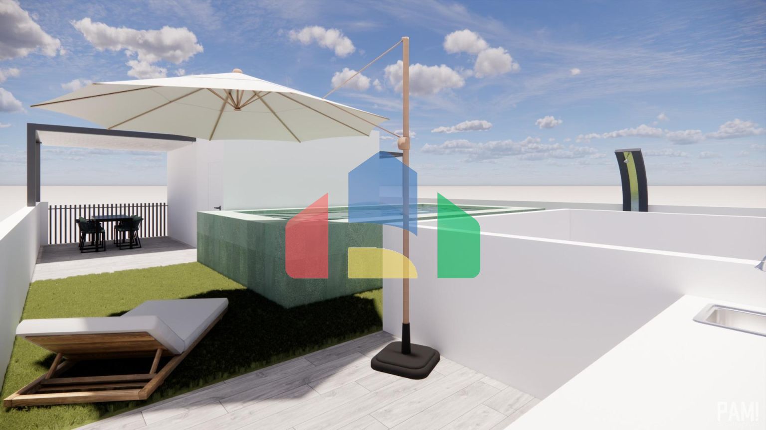 Новые апартаменты в средиземноморском стиле всего в 100 м от пляжа в Торре-де-ла-Орадада