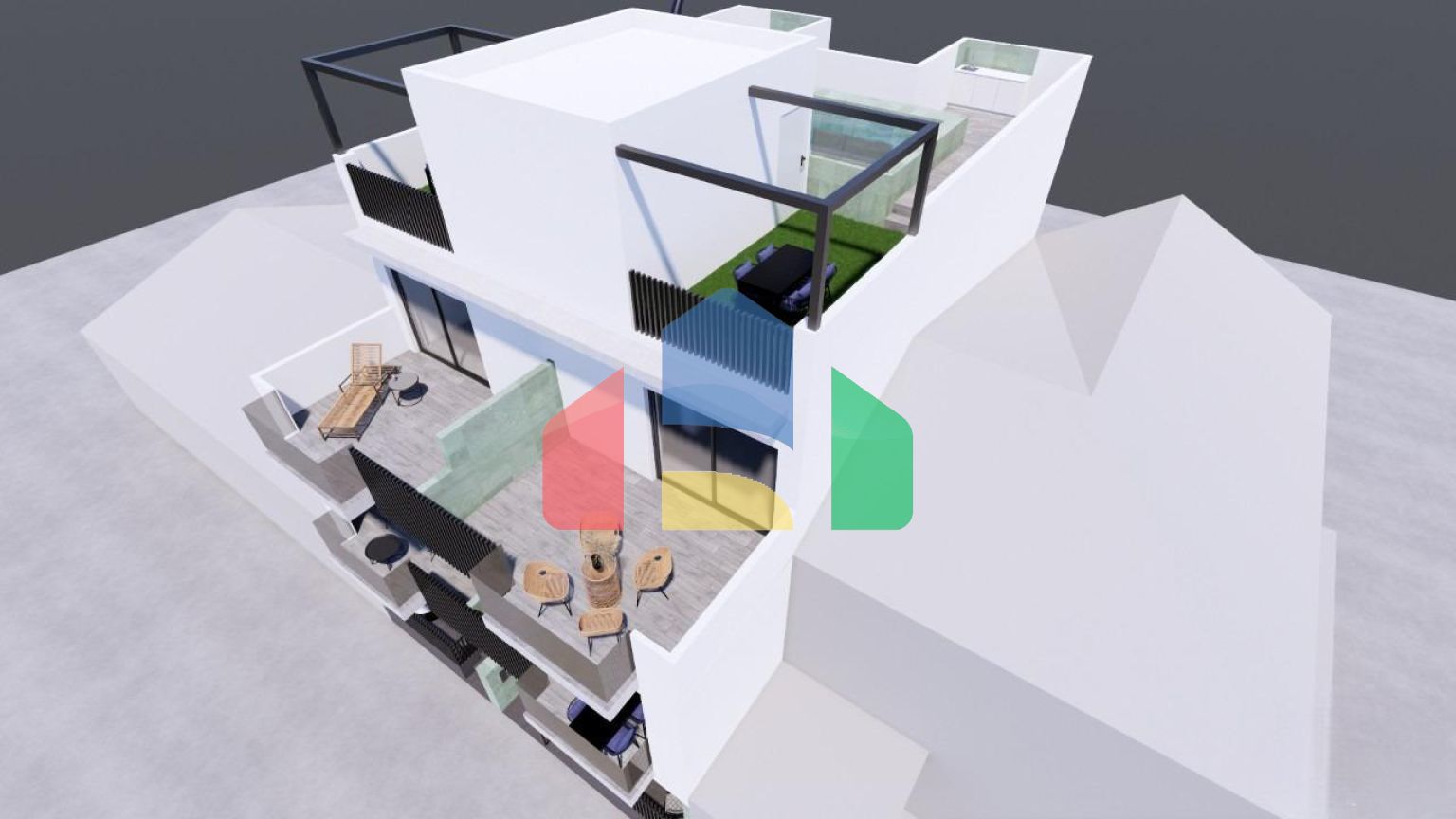 Новые апартаменты в средиземноморском стиле всего в 100 м от пляжа в Торре-де-ла-Орадада