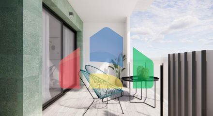 Новые апартаменты в средиземноморском стиле всего в 100 м от пляжа в Торре-де-ла-Орадада