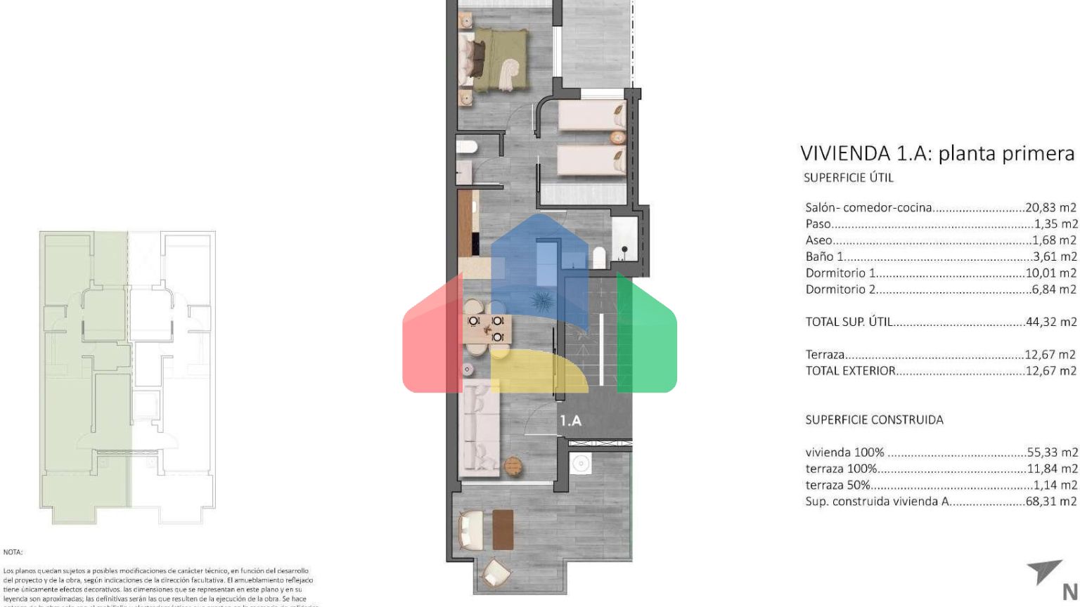 Новые апартаменты в средиземноморском стиле всего в 100 м от пляжа в Торре-де-ла-Орадада