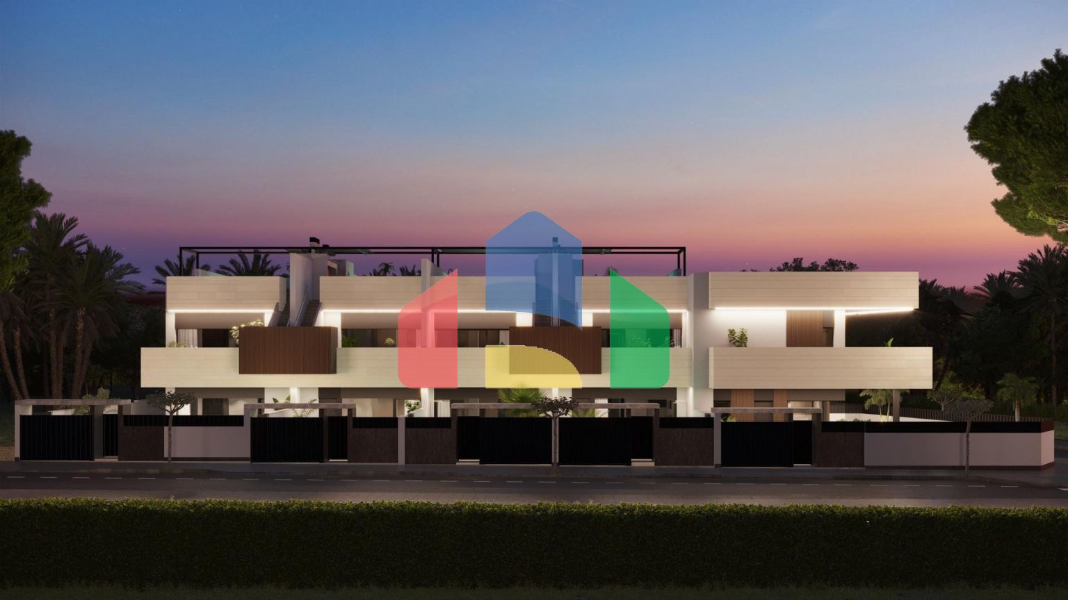 Бутик-комплекс новых домов с частными бассейнами в Пилар-де-ла-Орадада