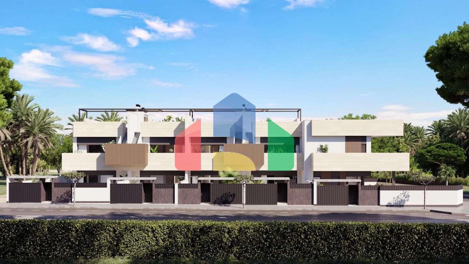 Бутик-комплекс новых домов с частными бассейнами в Пилар-де-ла-Орадада