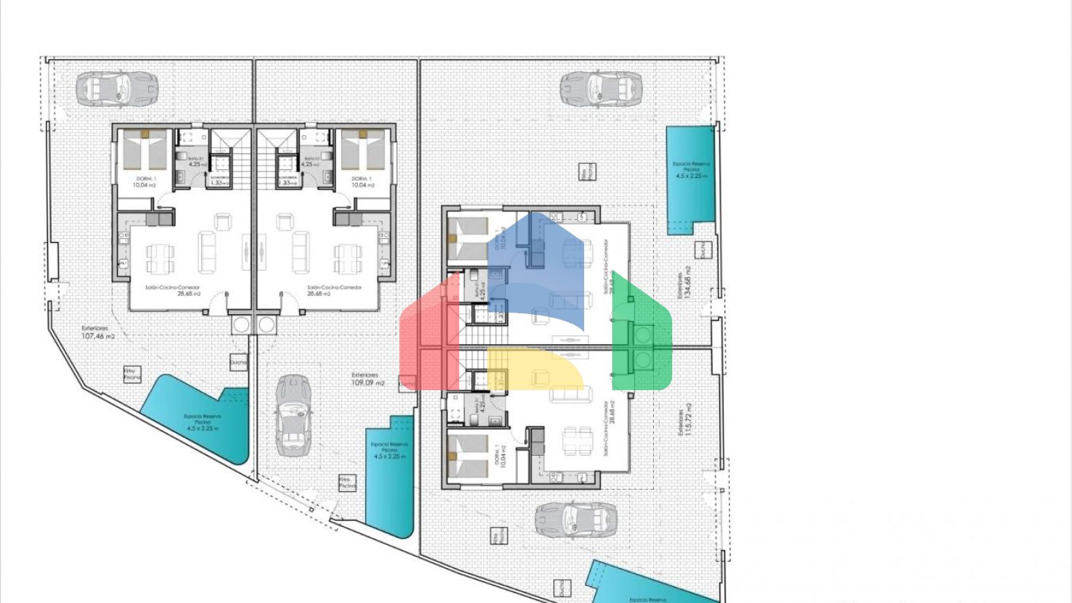НОВОЕ СТРОИТЕЛЬСТВО 4 ВИЛЛ В ПИЛАР-ДЕ-ЛА-ОРАДАДА