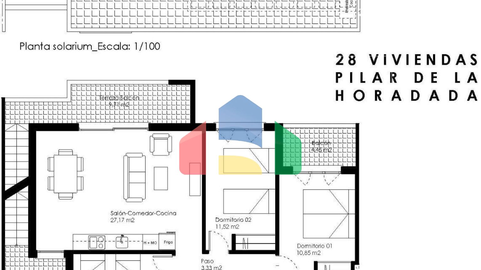 Новые бунгало с солярием или садом в Пилар-де-ла-Орадада