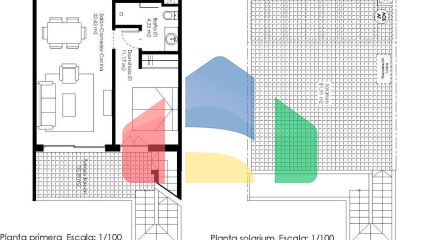Новые бунгало с солярием или садом в Пилар-де-ла-Орадада