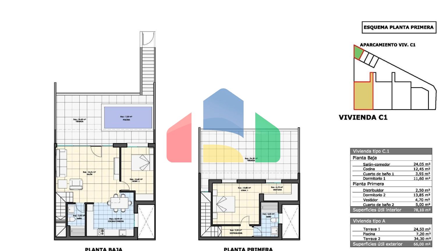 Новые дома в Пилар-де-ла-Орадада с частным бассейном