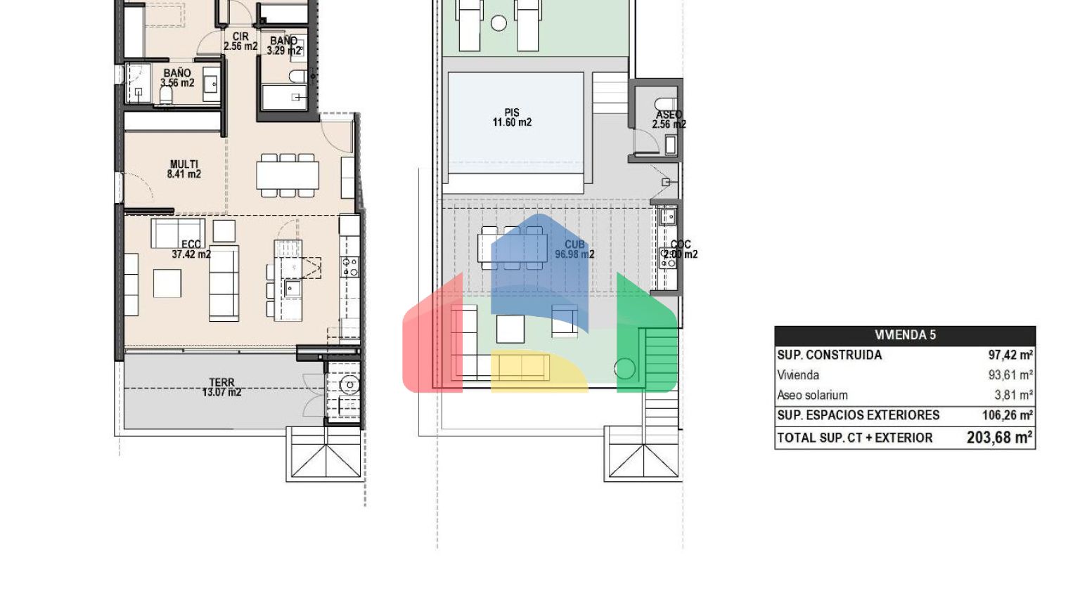 Бутик-комплекс новых домов с частными бассейнами в Пилар-де-ла-Орадада