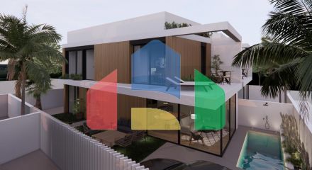 Complex of 4 villas in Pilar de la Horadada 400 meters from the Mediterranean beaches