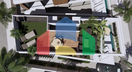 Complex of 4 villas in Pilar de la Horadada 400 meters from the Mediterranean beaches