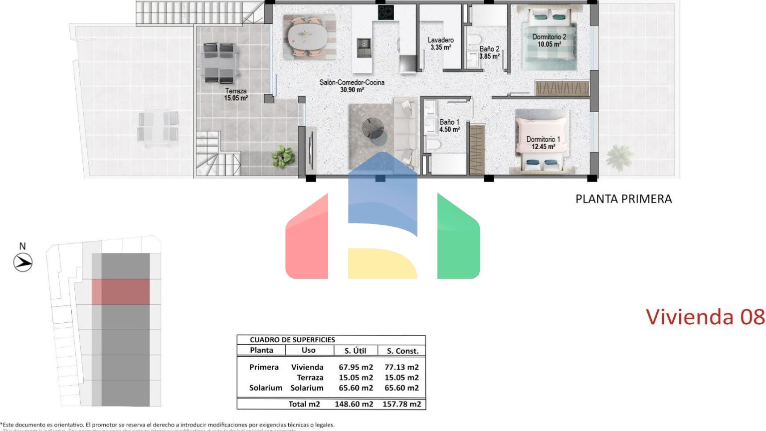 Новые бунгало в Пилар-де-ла-Орадада рядом с пляжем и центром города