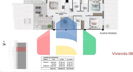 Новые бунгало в Пилар-де-ла-Орадада рядом с пляжем и центром города
